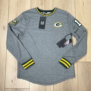 Ultra Game NFL Green Bay Packers Mens Size Medium Gray Long Sleeve Shirt NWT